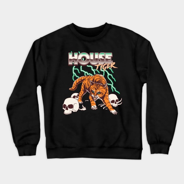 House Tiger Crewneck Sweatshirt by Hillary White Rabbit